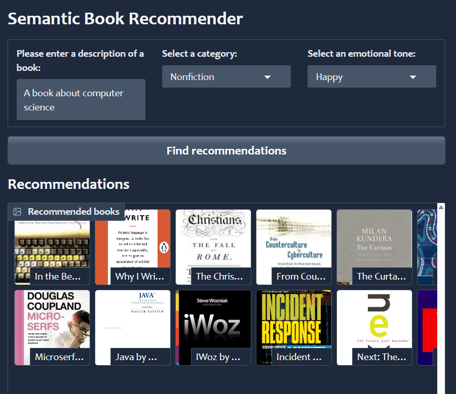 Book Recommender